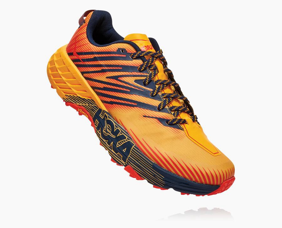 Hoka One One Trailove Tenisky Panske Oranžové - Speedgoat 4 - 06378-ZLWC